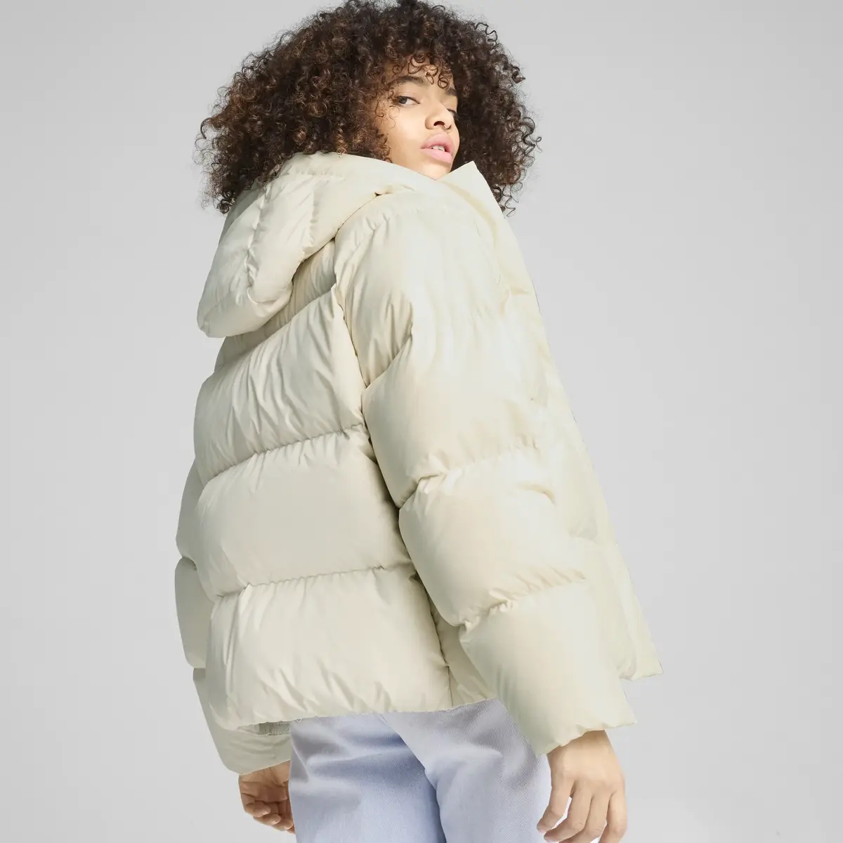 Puma Down Puffer Jacket Krem Kadın Mont