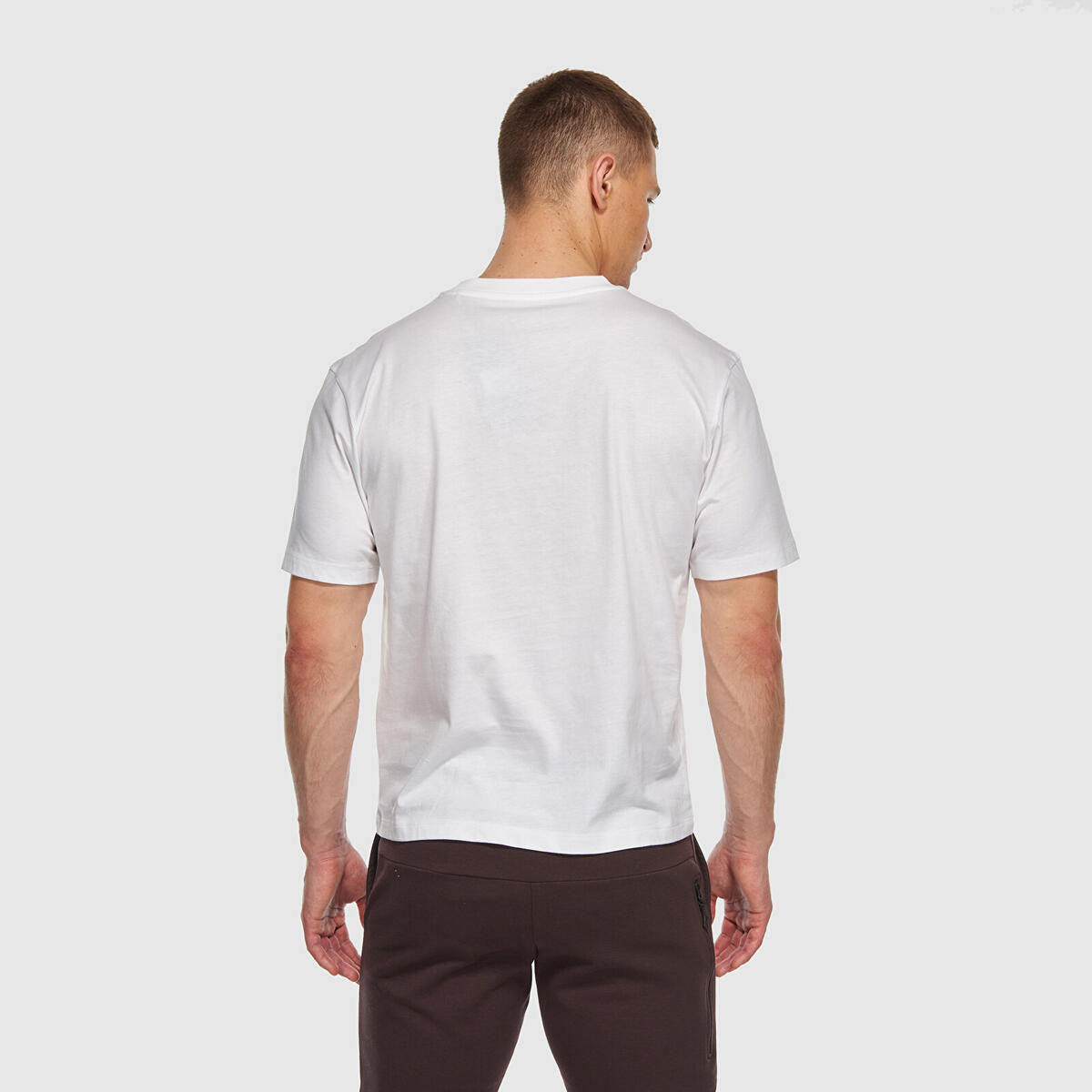 New Balance MNT3410 Erkek Beyaz T-Shirt