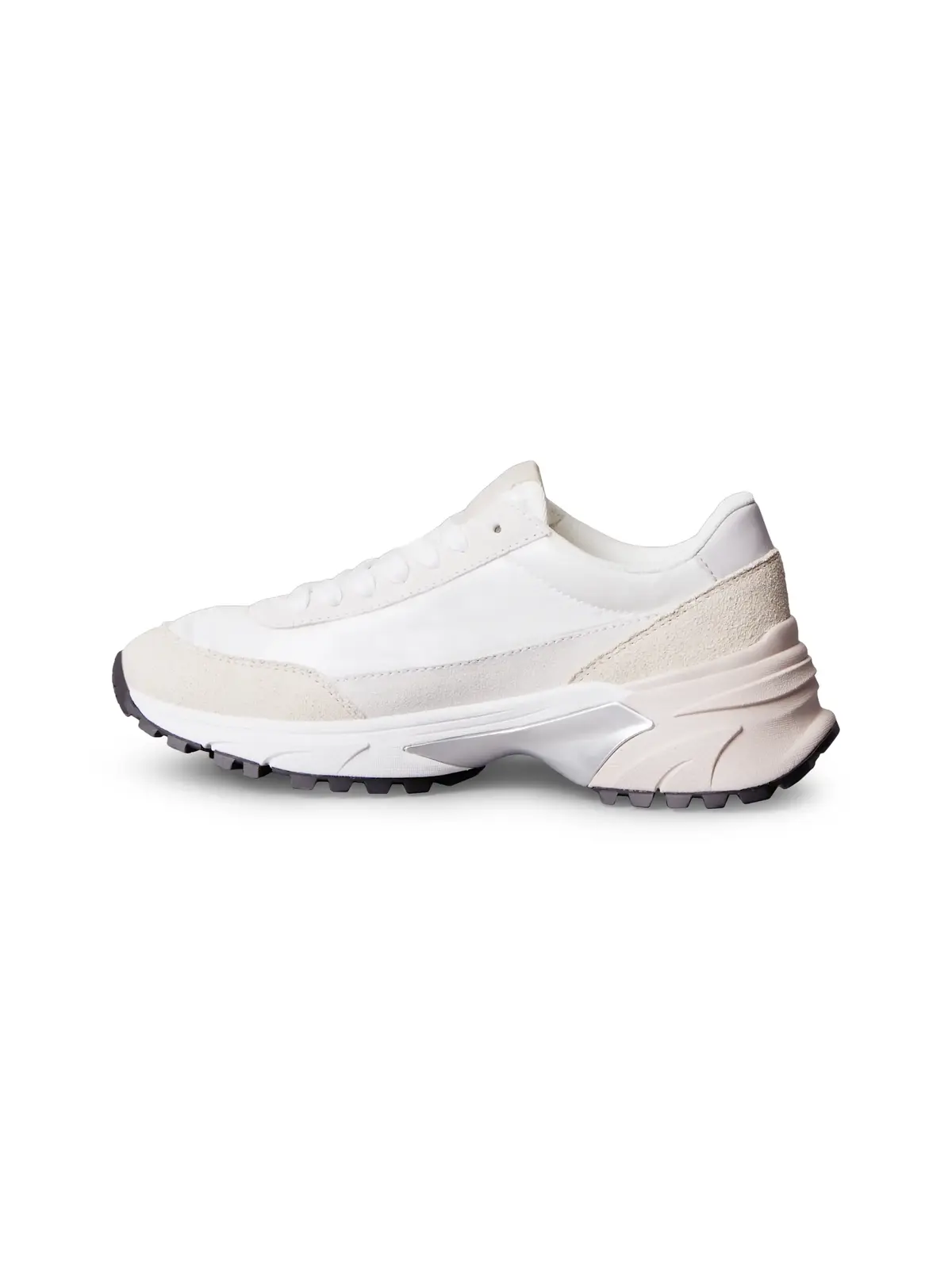 Calvin Klein HIKE RUNNER MG NYLON, 02R Beyaz Kadın Spor Ayakkabı & Sneaker