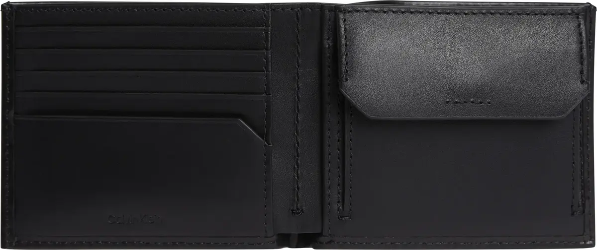 Calvin Klein CK SMOOTH BIFOLD 5CC Erkek Siyah Cüzdan