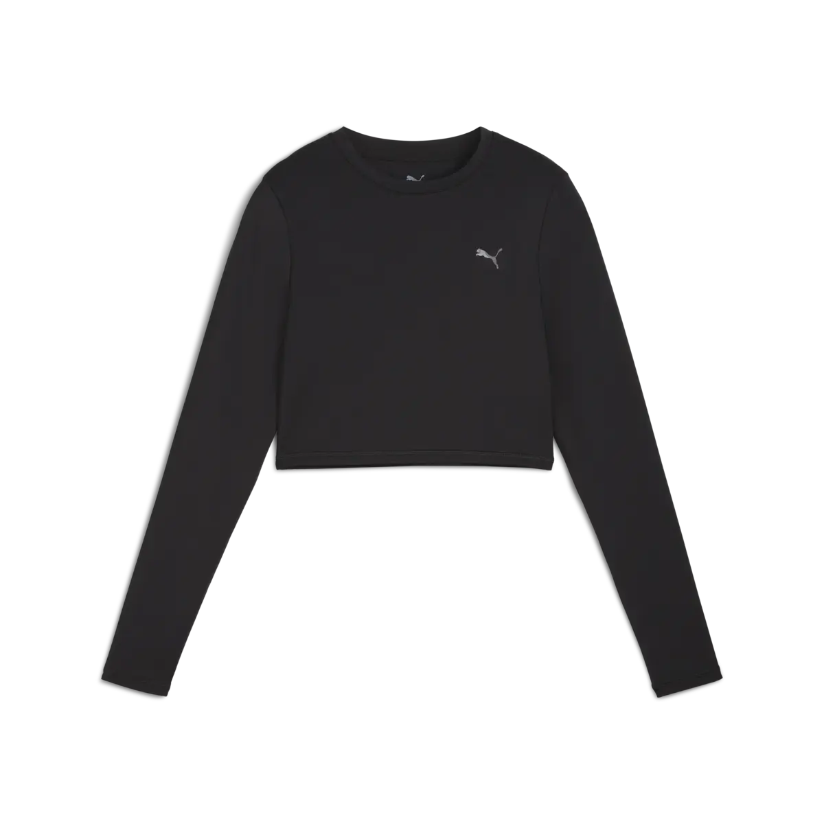 Puma W PUMA SHAPE CROPPED LS Siyah Kadın Antrenman T-Shirt