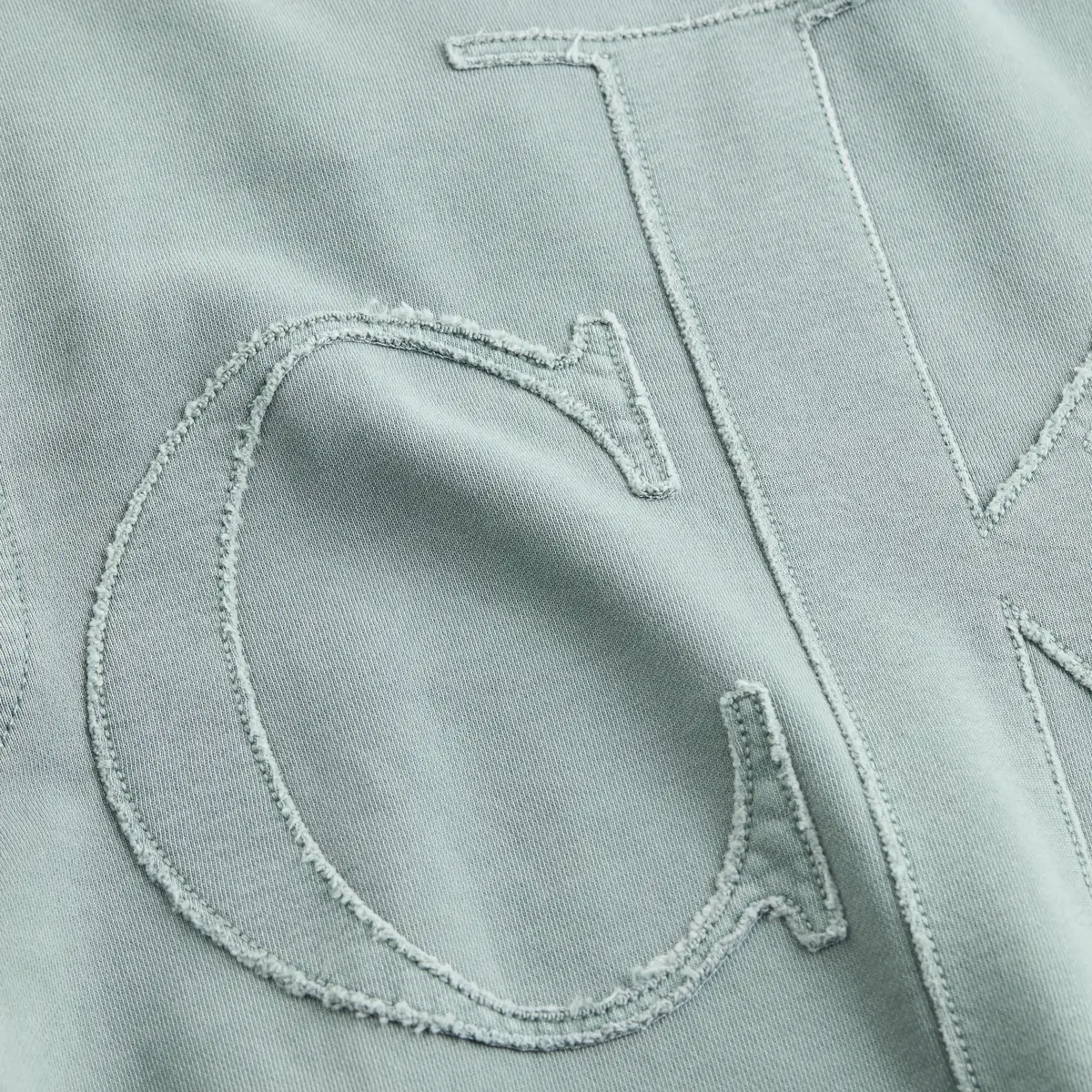 Calvin Klein BOLD WASHED APPLIQUE Erkek Yeşil Sweatshirt