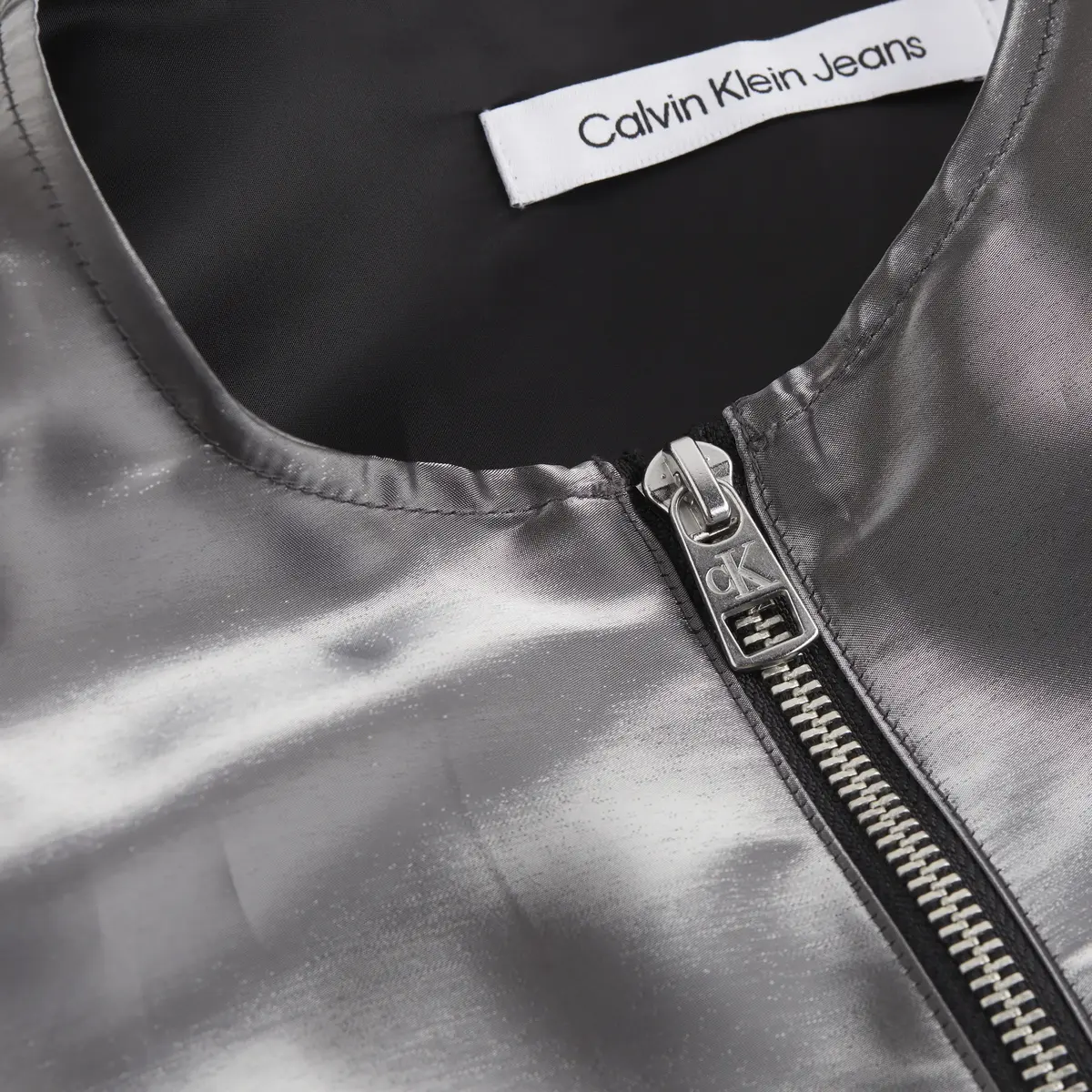 Calvin Klein LIQUID METAL DRESS Kadın Antrasit Elbise