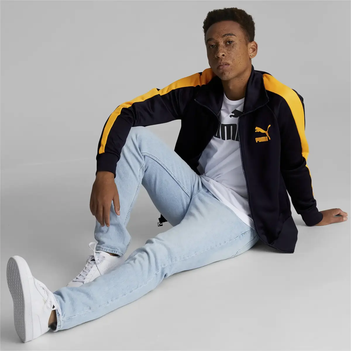 Puma Iconic T7 Track Jacket Pt Lacivert Erkek Fermuarlı Sweatshirt