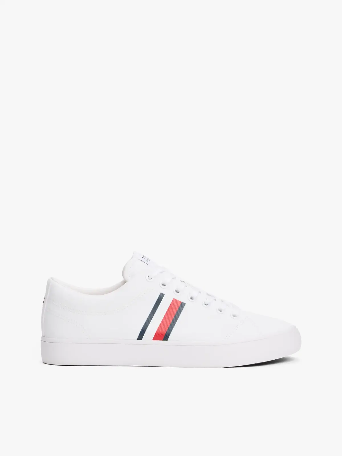 Tommy Hilfiger TH HI VULC LOW CORE, YBS Beyaz Erkek Spor Ayakkabı & Sneaker
