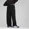 Puma CLASSICS Ribbed Relaxed Pants Siyah Kadın Eşofman Altı