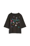 Puma X LIBERTY Graphic Tee Siyah Kadın T-Shirt