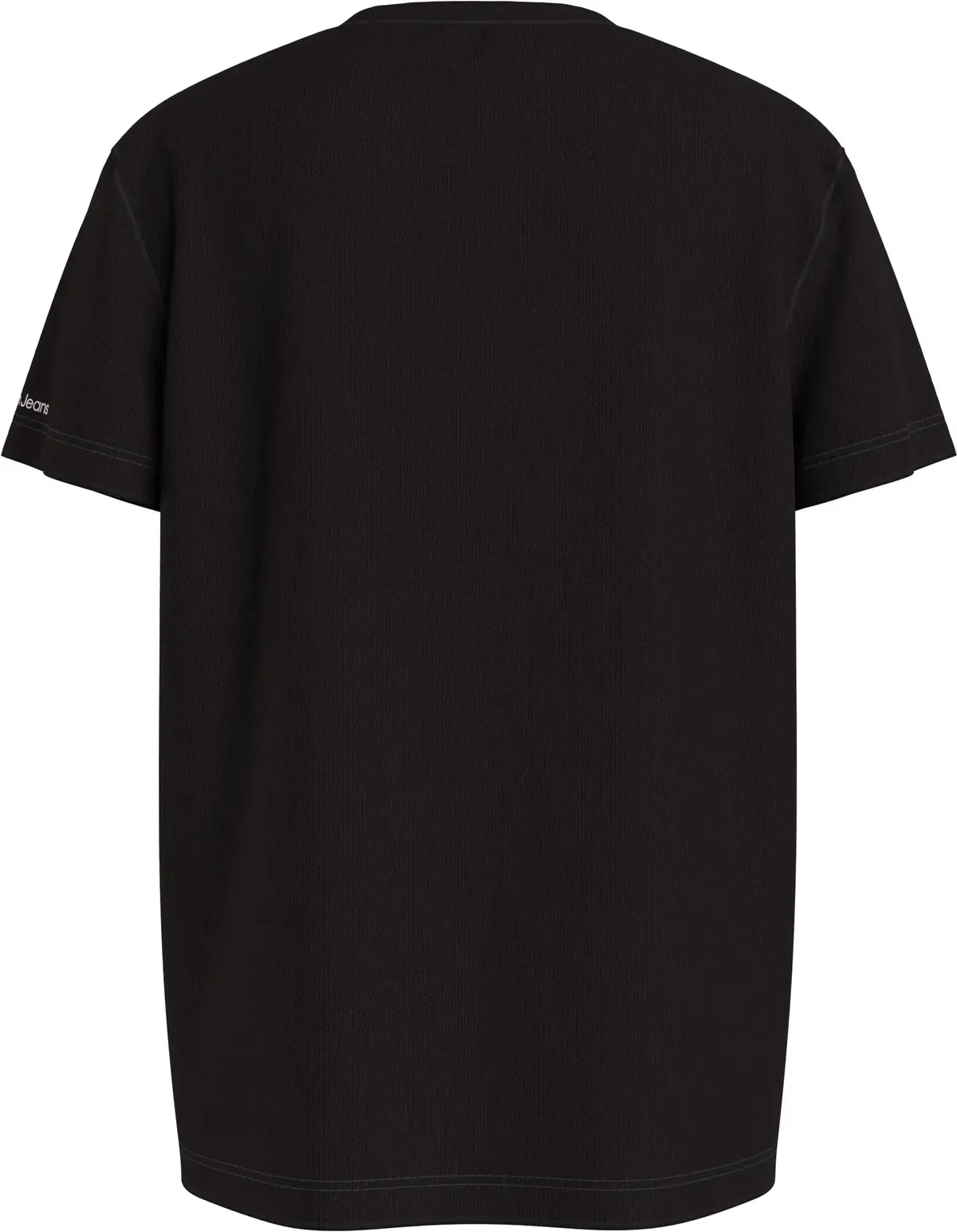Calvin Klein BLOCK MONOGRAM LOGO Erkek Siyah T-Shirt