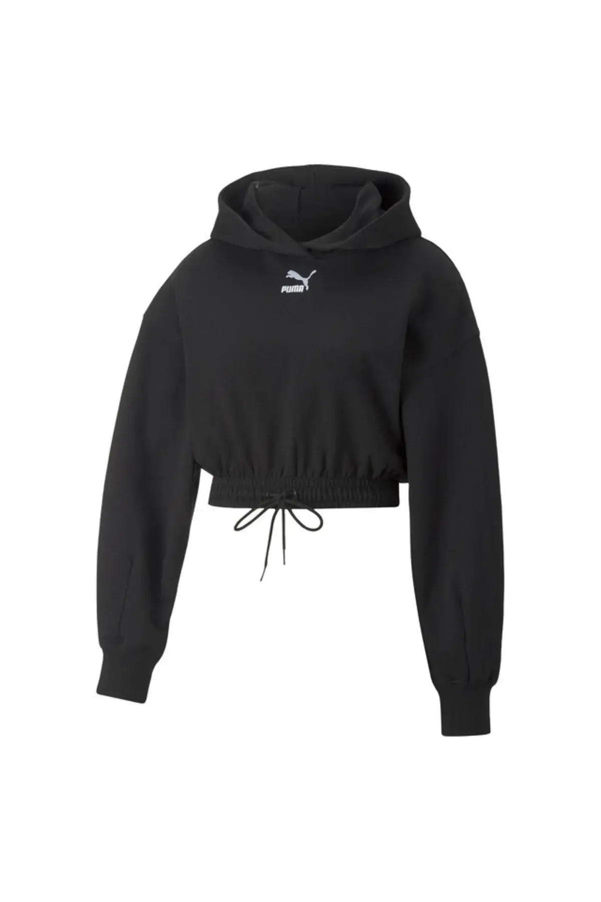Puma Classics Cropped Hoodie Tr Siyah Kadın Hoodie