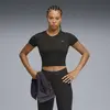 Puma W CLOUDSPUN SS TWIST TEE Siyah Kadın T-Shirt