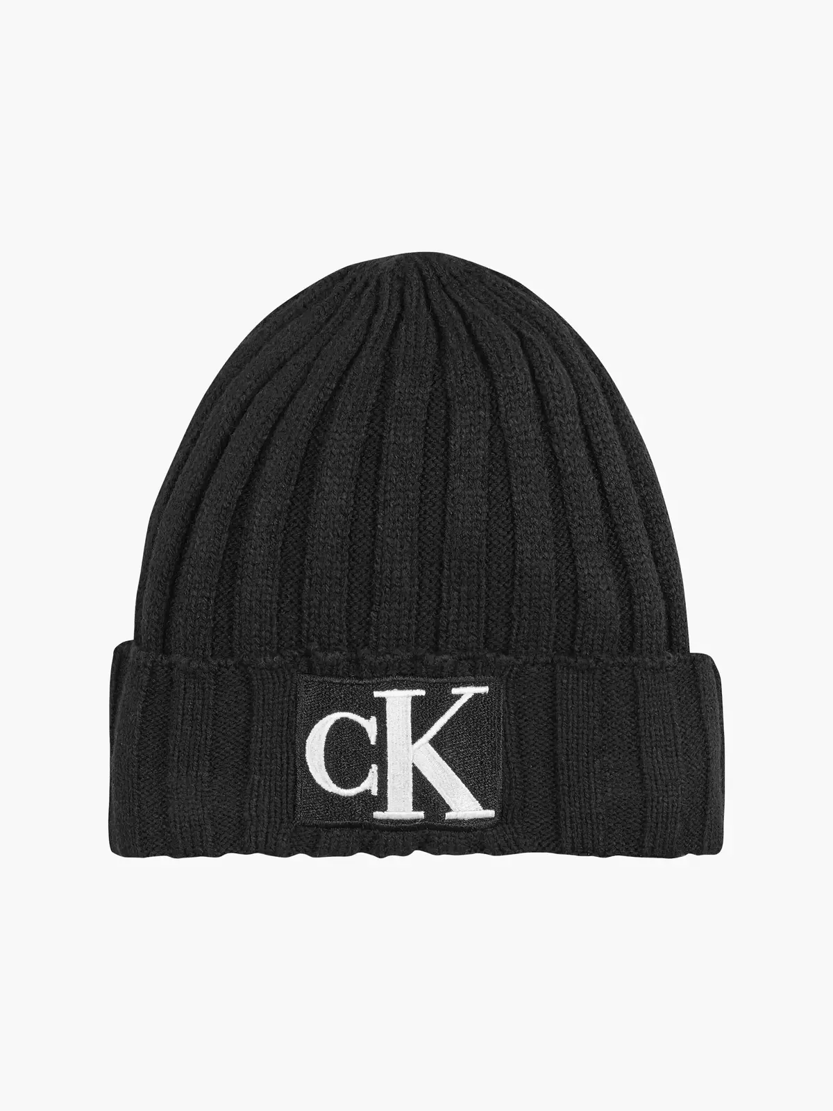 Calvin Klein MONOGRAM RIB BEANIE Erkek Siyah Bere
