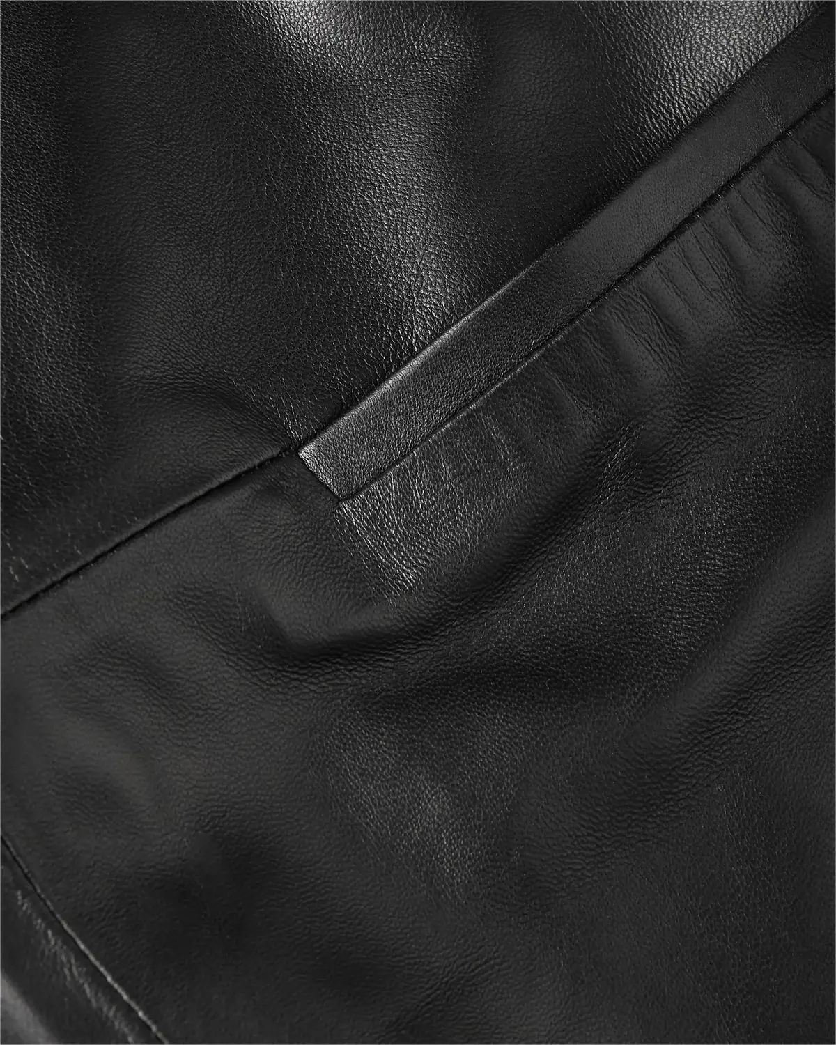 Calvin Klein LEATHER V NECK DRESS Kadın Siyah Elbise