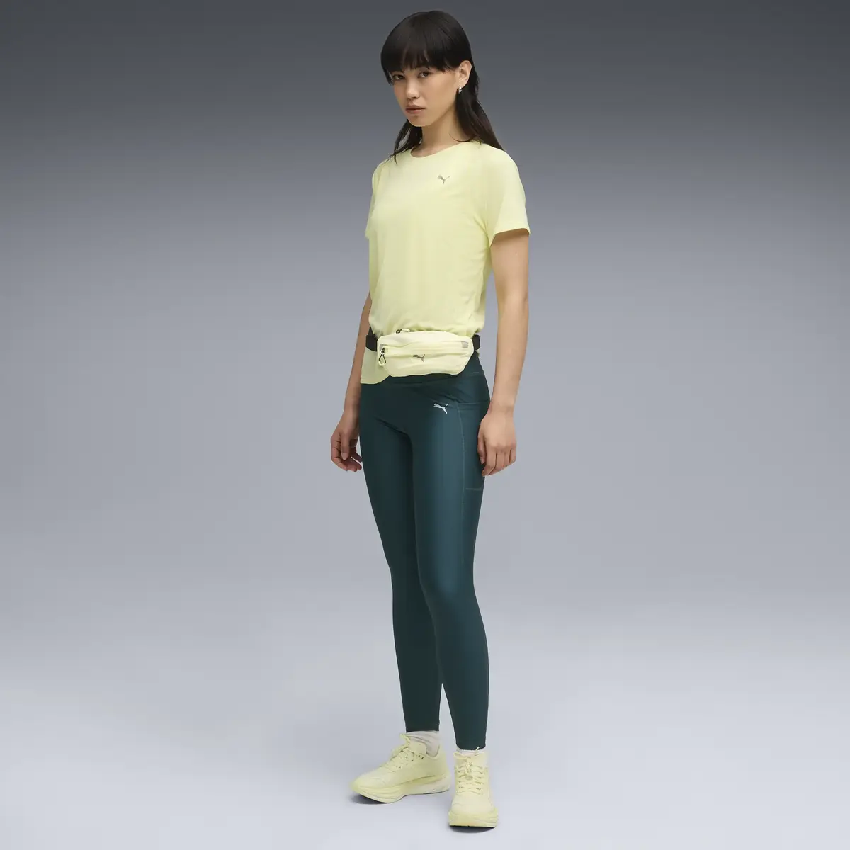 Puma RUN VELOCITY TEE W (POLY) Sarı Kadın T-Shirt