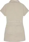 Calvin Klein CORDUROY SS SHIRT DR Kadın Krem Elbise
