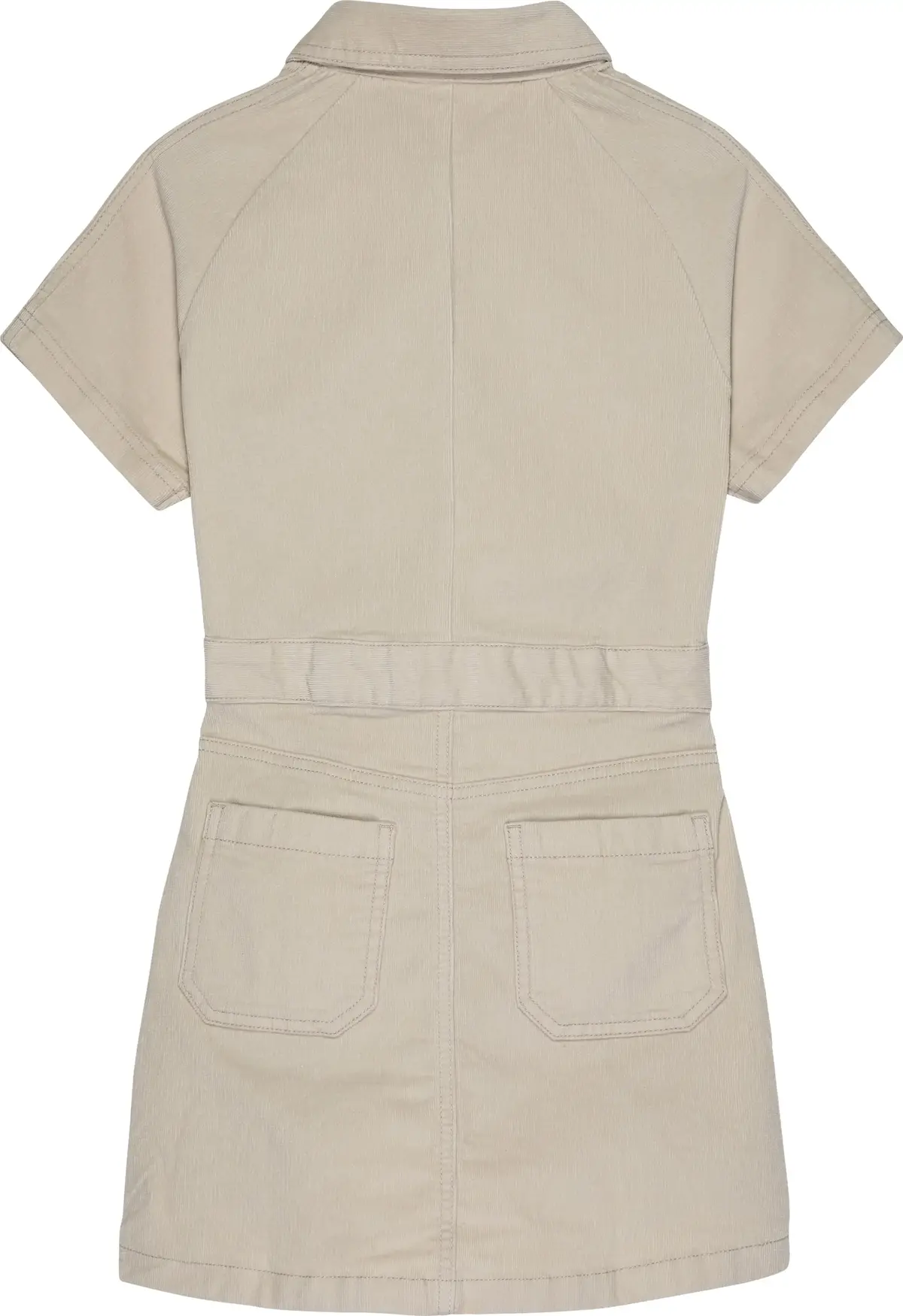 Calvin Klein CORDUROY SS SHIRT DR Kadın Krem Elbise