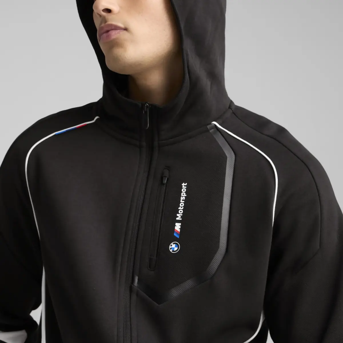 PUMA BMW MMS HOODED SWEAT JACKET Siyah Erkek Ceket