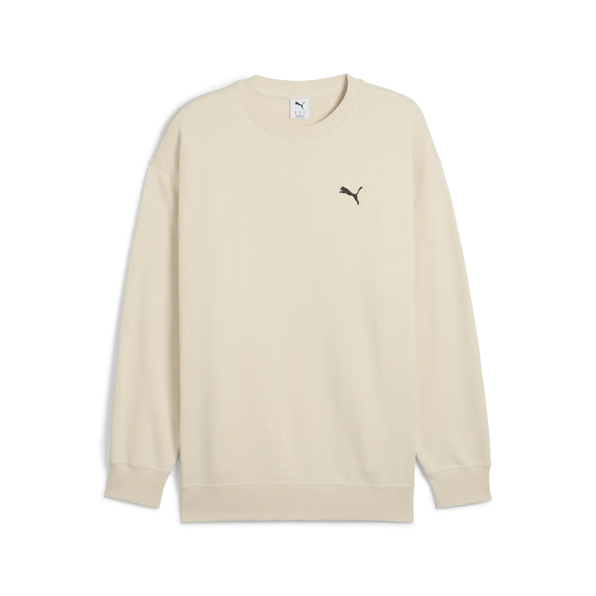 PUMA WARDROBE ESS Relaxed Crew Bej Erkek Sweatshirt