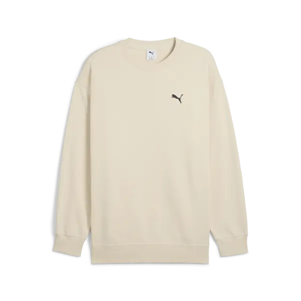 PUMA WARDROBE ESS Relaxed Crew Bej Erkek Sweatshirt