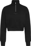 Tommy Hilfiger TJW REG CRP 1/4ZIP T Kadın Siyah Sweatshirt