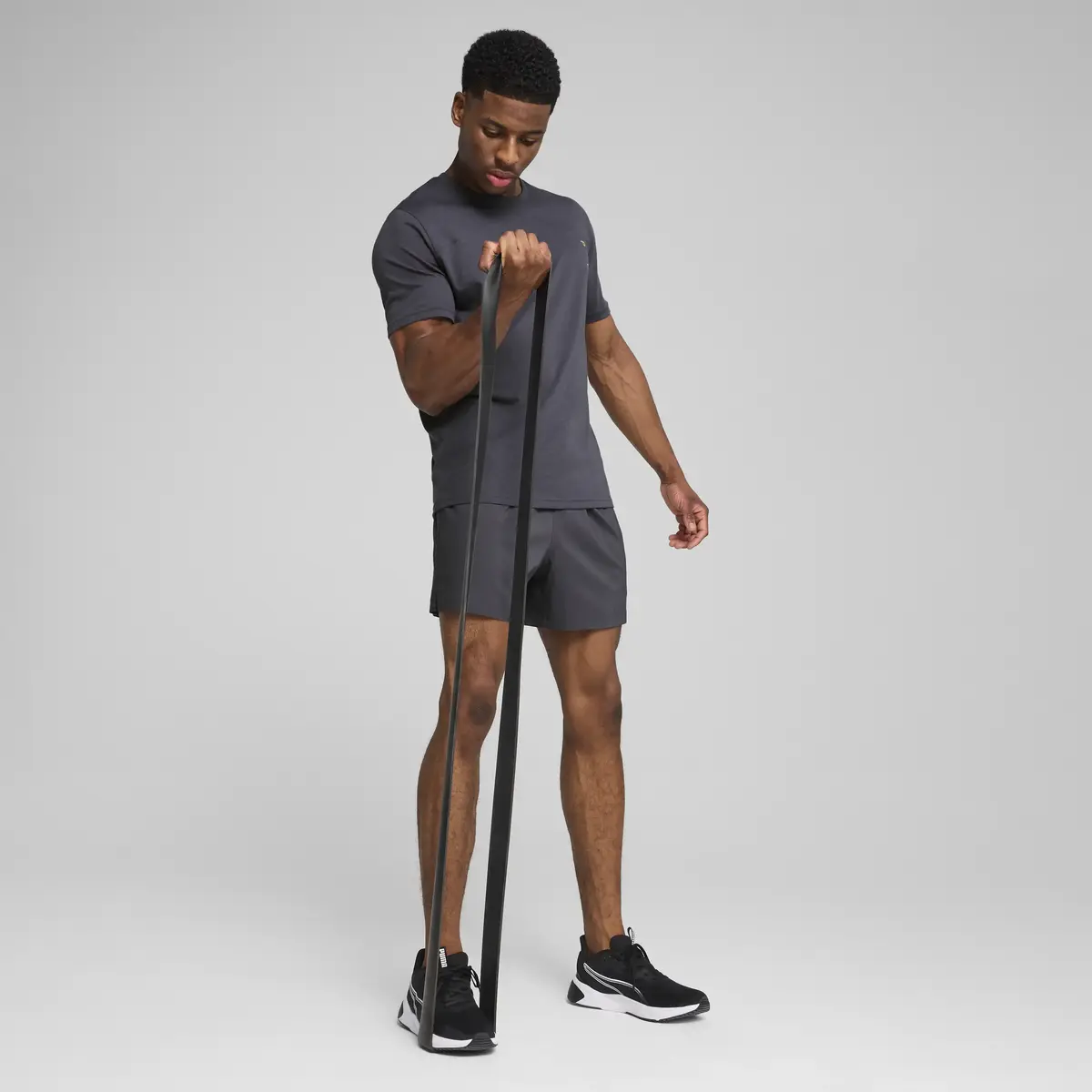 Puma TAD TECH Triblend Tee Gri Erkek T-Shirt