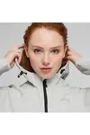 Puma EVOSTRIPE Full-Zip Hoodie Açık Gri Kadın Fermuarlı Hoodie