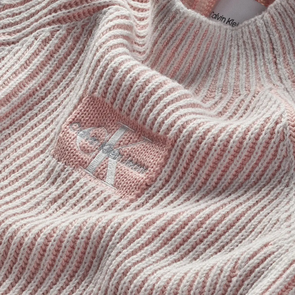 Calvin Klein DUO COLOUR MONOGRAM Kadın Pembe Kazak