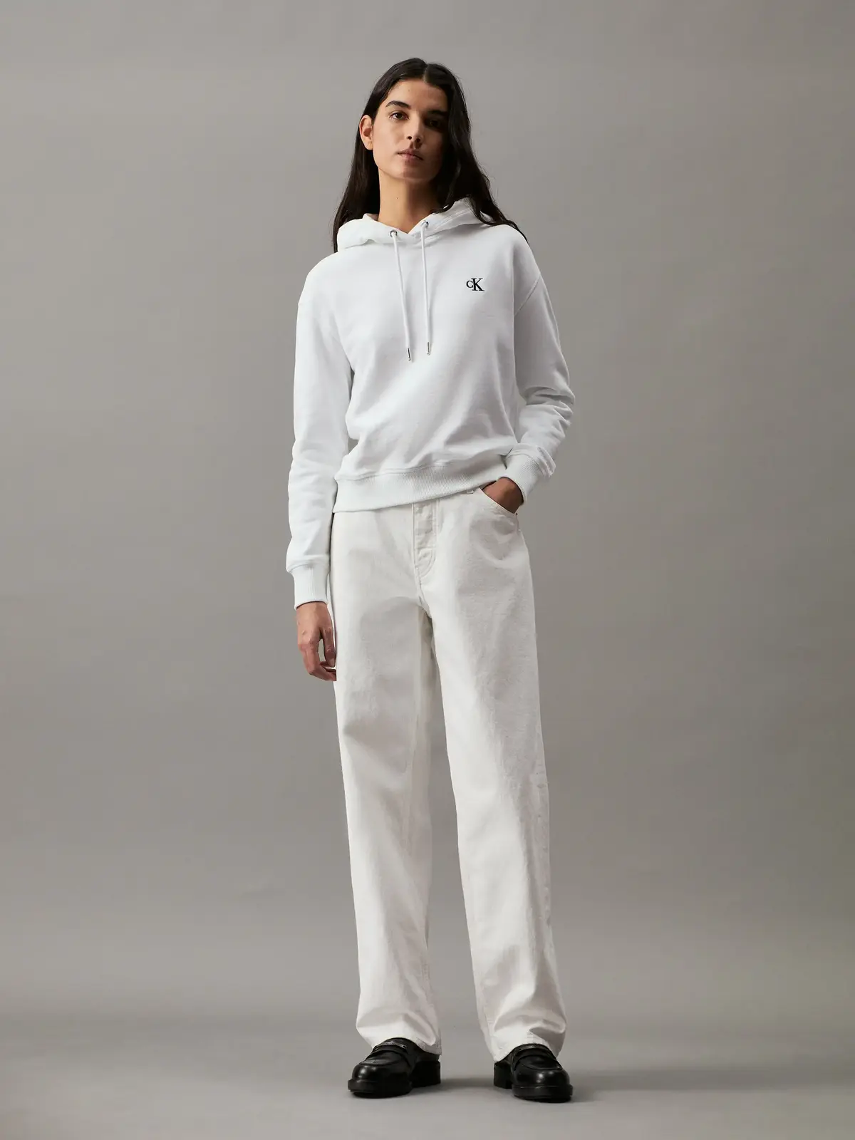 CK EMBROIDERY HOODIE, YAF