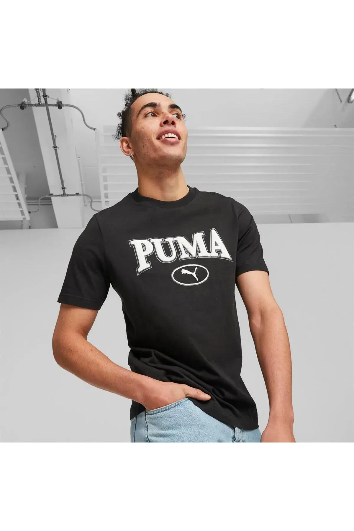 Puma SQUAD Tee Siyah Erkek T-Shirt