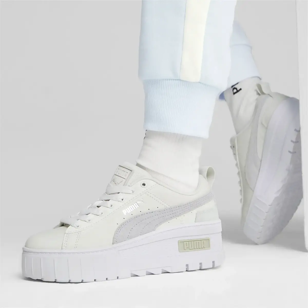 Puma Mayze Wedge Pastel Wns Gri Kadın Günlük Spor Ayakkabı