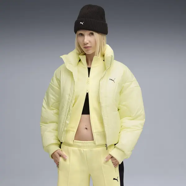 Puma Dare to Puffer Jacket Sarı Kadın Mont