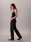Calvin Klein HIGH RISE STRAIGHT CK ESSENTIAL Siyah Kadın Kot Pantolon Calvin Klein HIGH RISE STRAIGHT CK ESSENTIAL Siyah Kadın Kot Pantolon