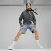 Puma CLASSICS+ Relaxed Cropped Hoodie Koyu Gri Kadın Hoodie