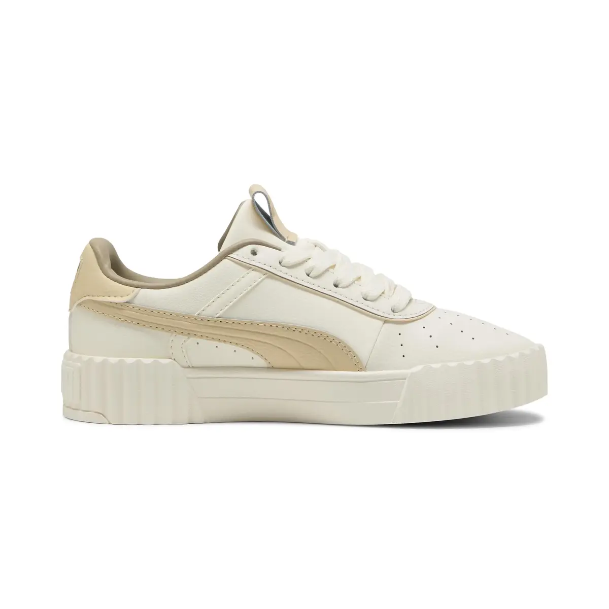 Puma Carina 3.0 Luxe Krem Kadın Günlük Spor Ayakkabı
