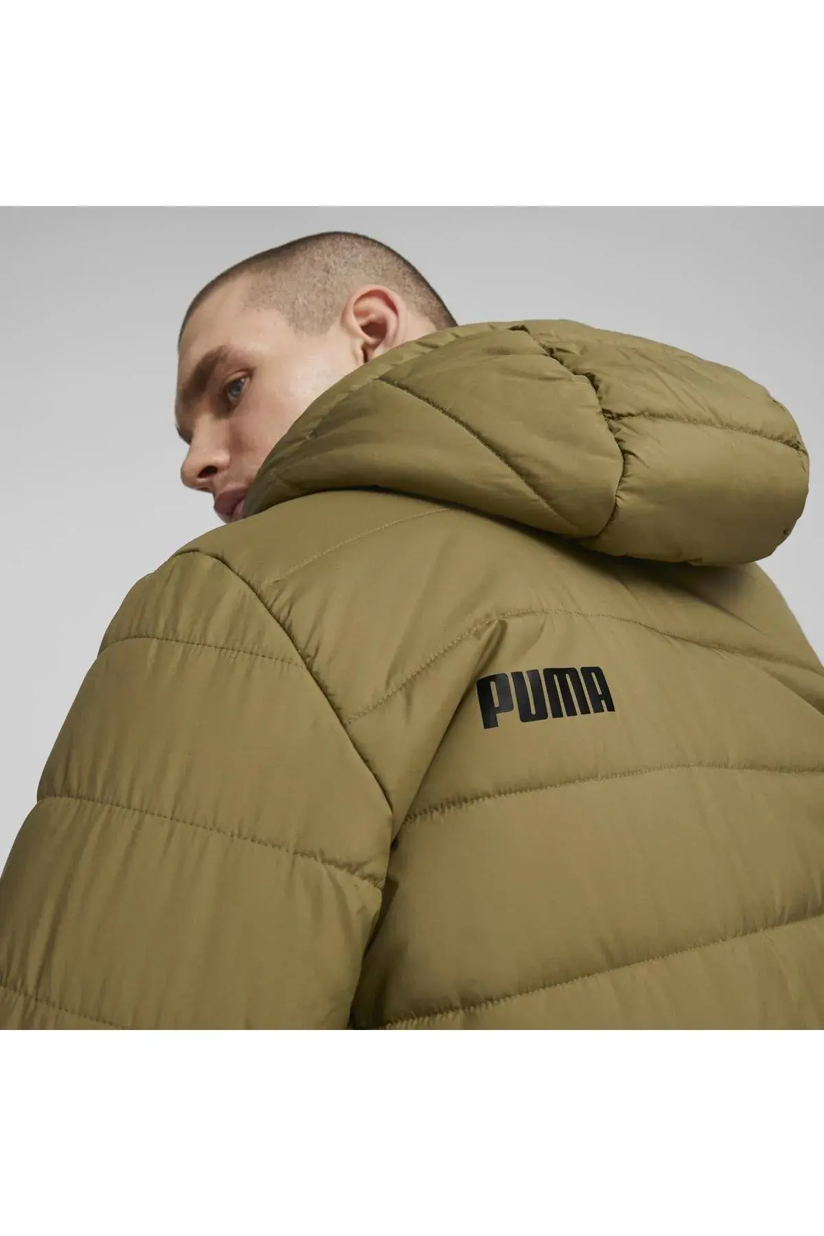 Puma ESS Hooded Padded Jacket Kahverengi Erkek Kapüşonlu Mont