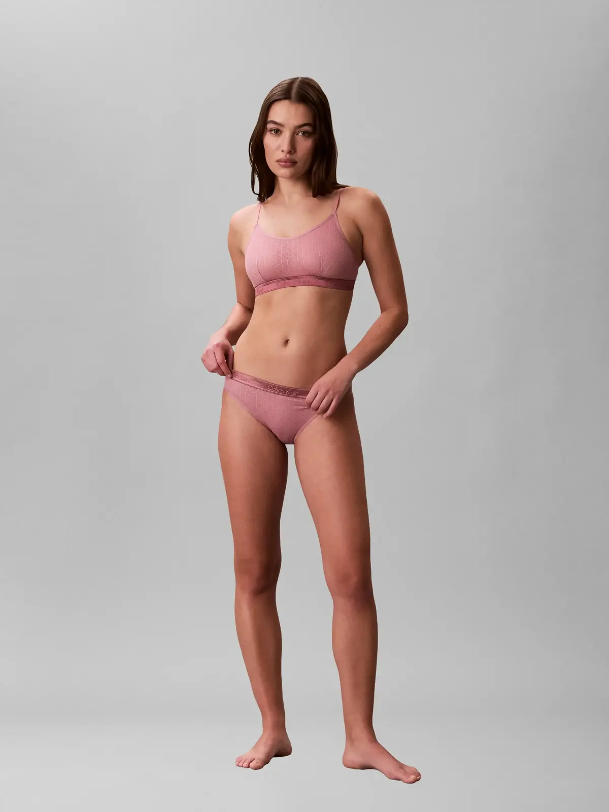 Calvin Klein UNLINED BRALETTE Pembe Kadın Bralet
