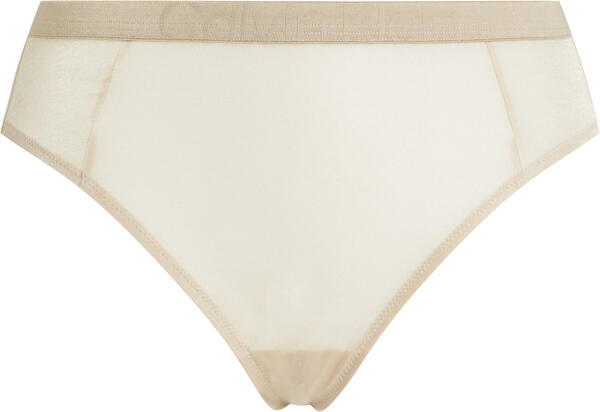 Calvin Klein HIGH LEG TANGA Kadın Bej Tanga