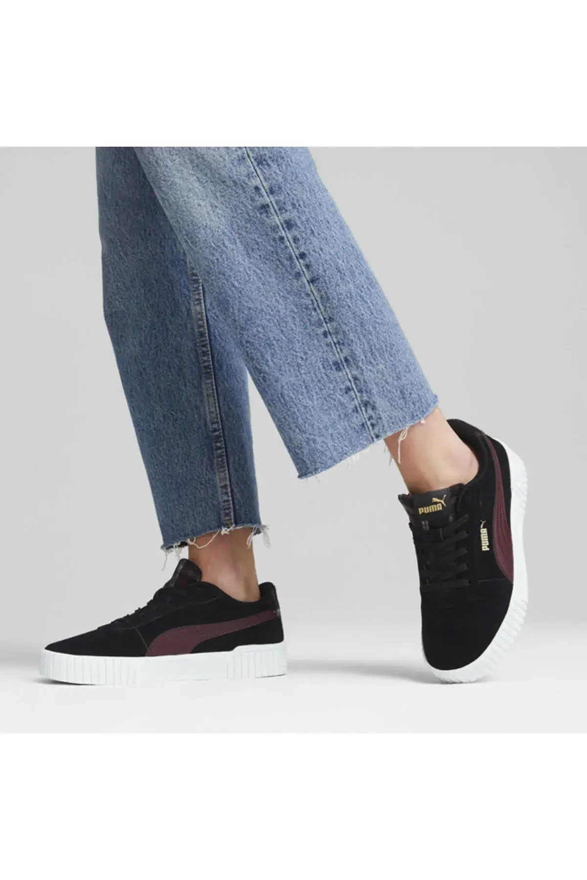 Puma Carina 2.0 Tartan Siyah Kadın Günlük Spor Ayakkabı