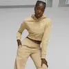 Puma CLASSICS Cropped Hoodie Bej Kadın Sweatshirt