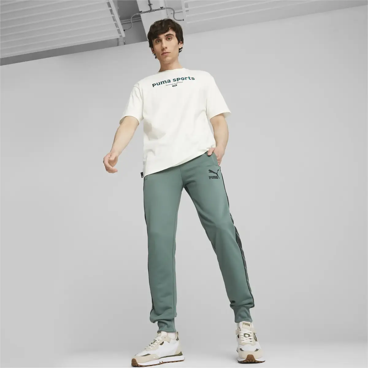 Puma TEAM Graphic Tee Beyaz Erkek T-Shirt