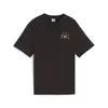 Puma DOWNTOWN Relaxed Graphic Tee Siyah Kadın Tişört