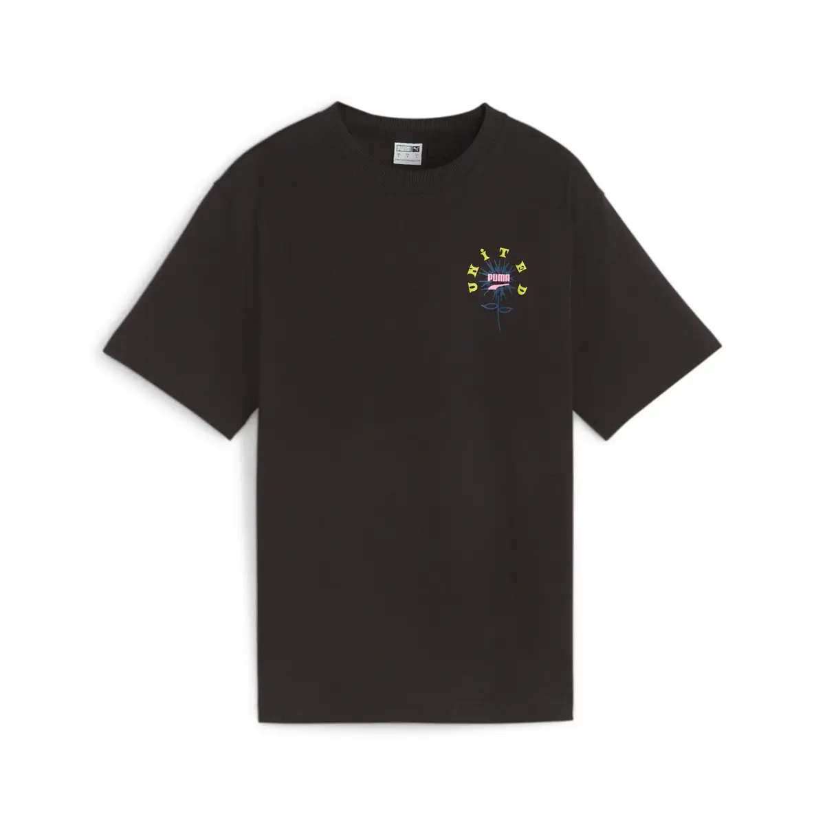 Puma DOWNTOWN Relaxed Graphic Tee Siyah Kadın Tişört
