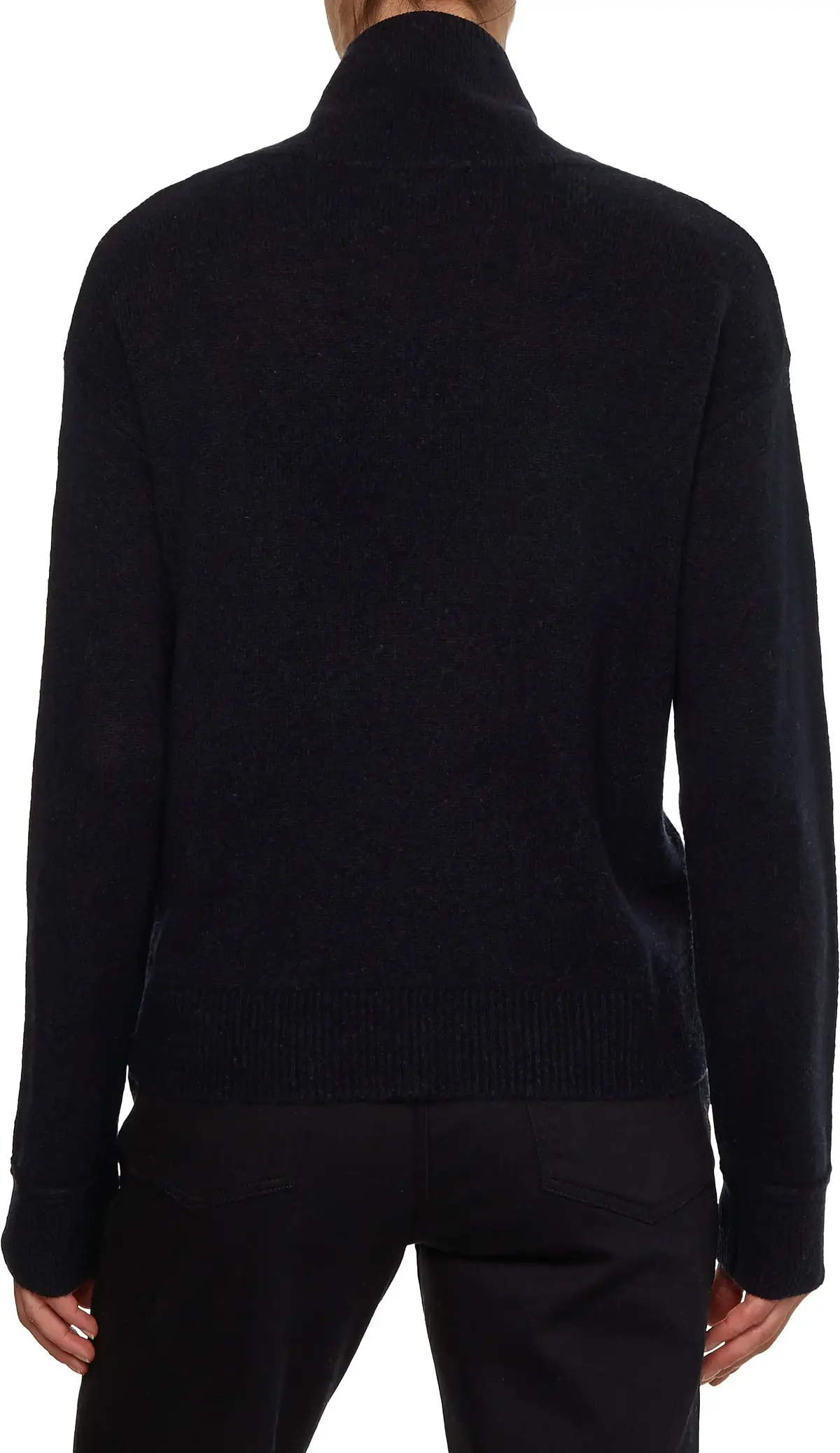 Tommy Hilfiger SOFTWOOL MOCK-NK SWE Kadın Siyah Kazak