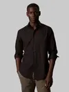 Calvin Klein REG ESNTL POPLIN STR Regular Fit Siyah Erkek Gömlek