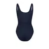 Puma SWIM WOMEN SWIMSUIT 1P navy Siyah Kadın Mayo