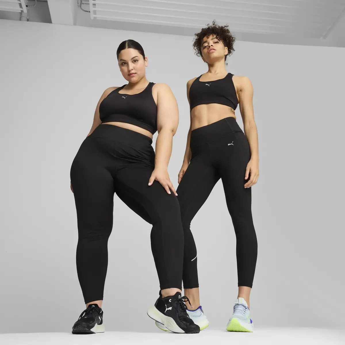 Puma RUN MICROFLEECE HW FL TIGHT Siyah Kadın Tayt