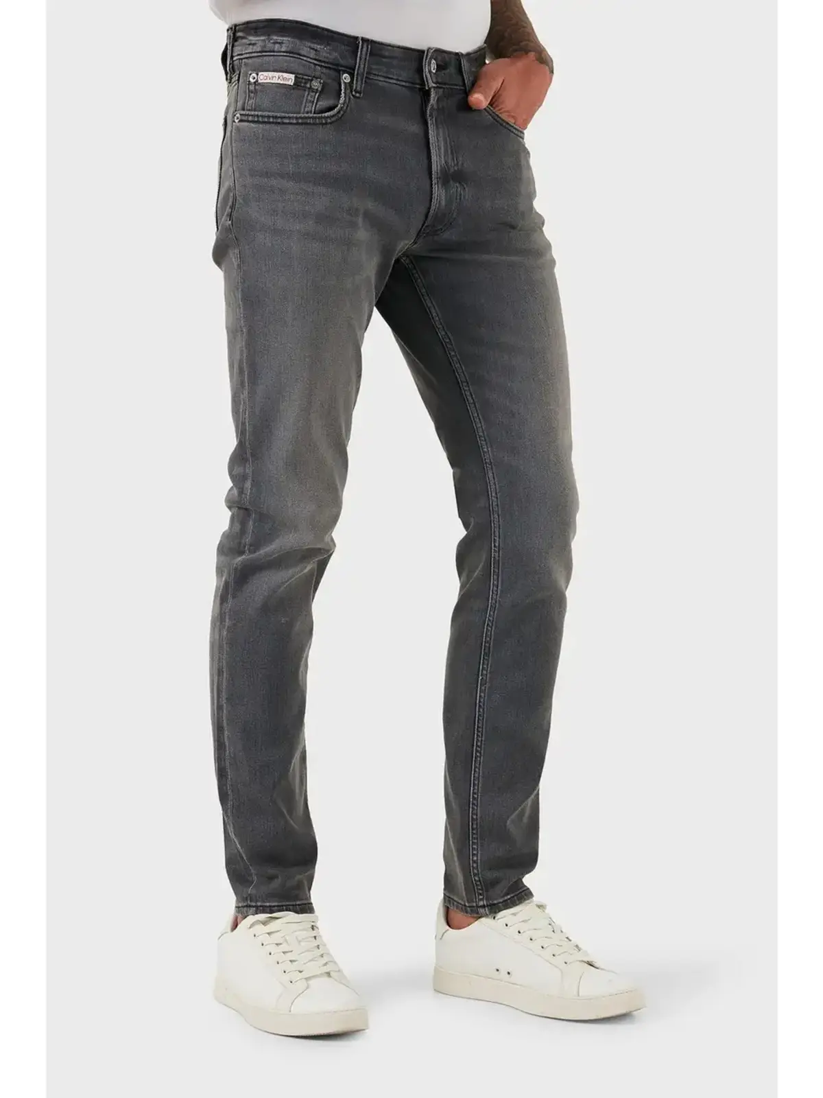 Calvin Klein SLIM TUMBLED ROCK ECO COOL JEAN Bej Erkek Jeans