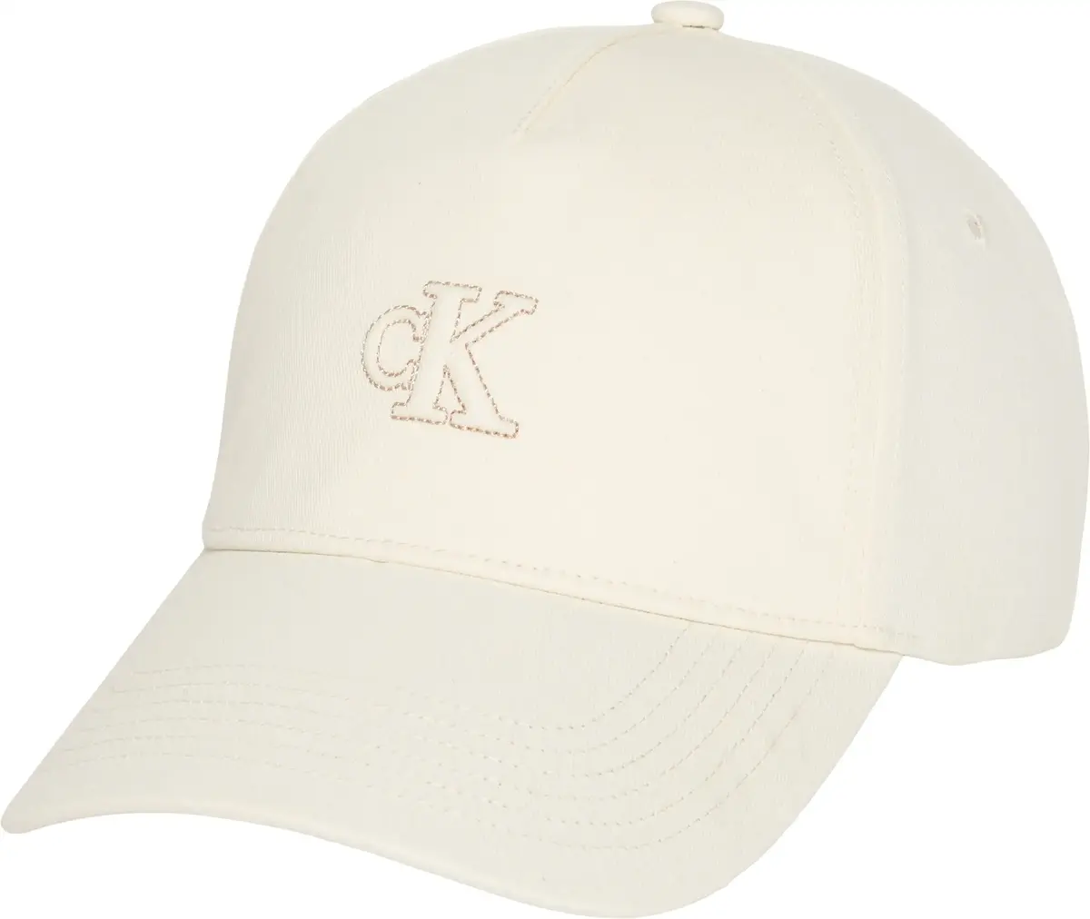 Calvin Klein MONOGRAM SHINE EMBROIDERY CAP Kadın Bej Şapka