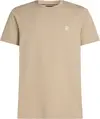 Tommy Hilfiger MONOGRAM IMD TEE, RBT Bej Erkek T-Shirt & Polo