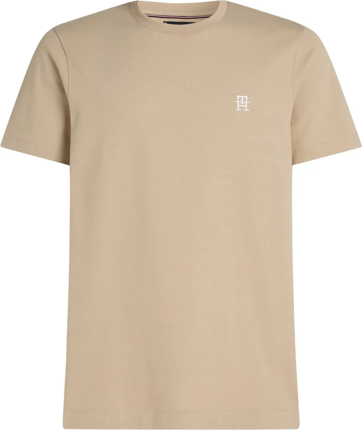 Tommy Hilfiger MONOGRAM IMD TEE, RBT Bej Erkek T-Shirt & Polo