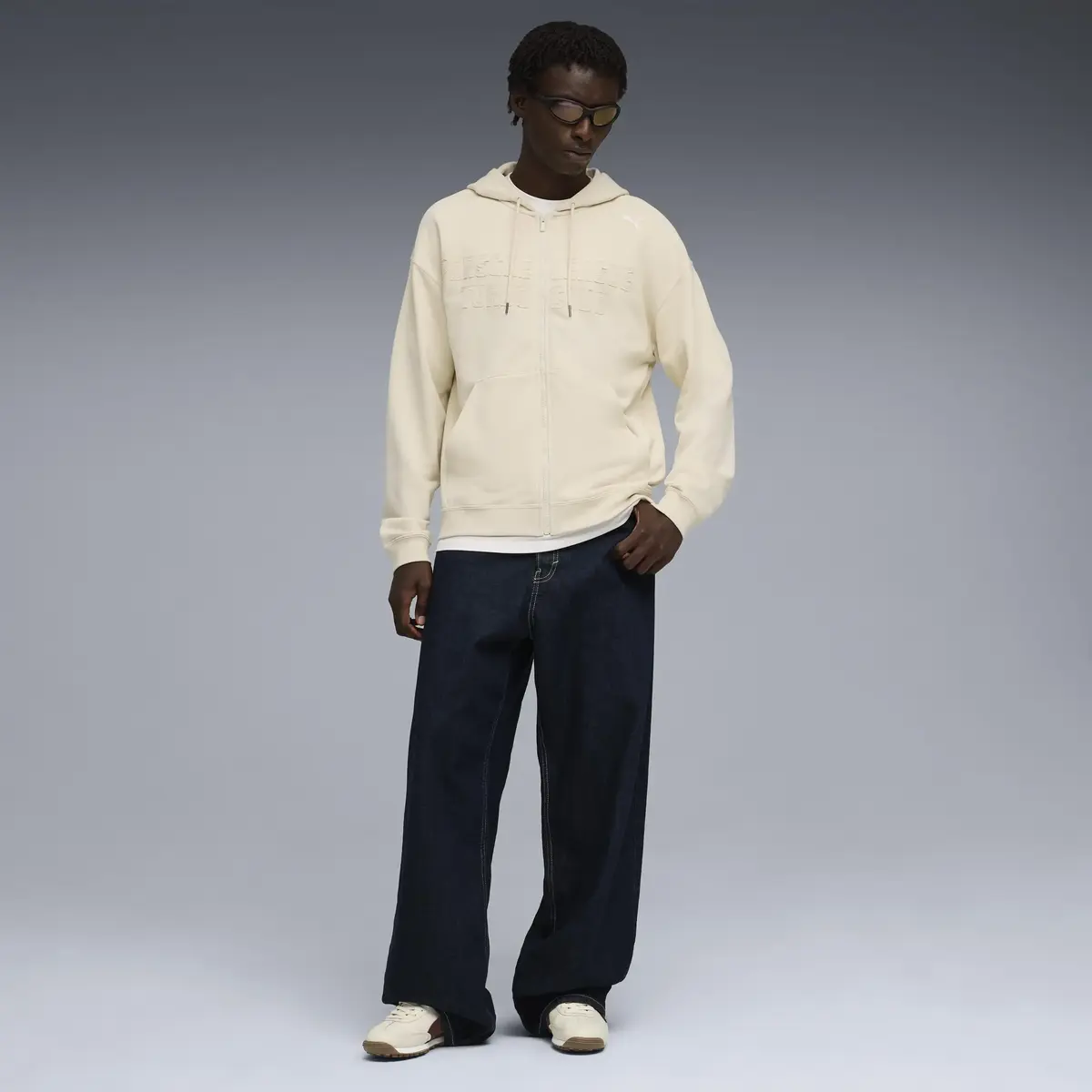 Puma PL Lifestyle Zip Jacket Krem Erkek Fermuarlı Üst